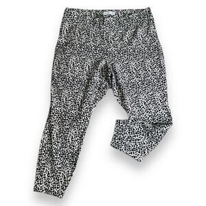 NWT Old Navy women's plus size leopard print Stevie skinny ponte pants XXL